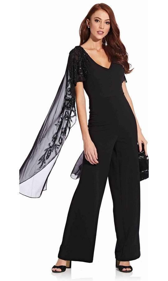 Adrianna Papell Long Formal Jumpsuit AP1E206658 - The Dress Outlet