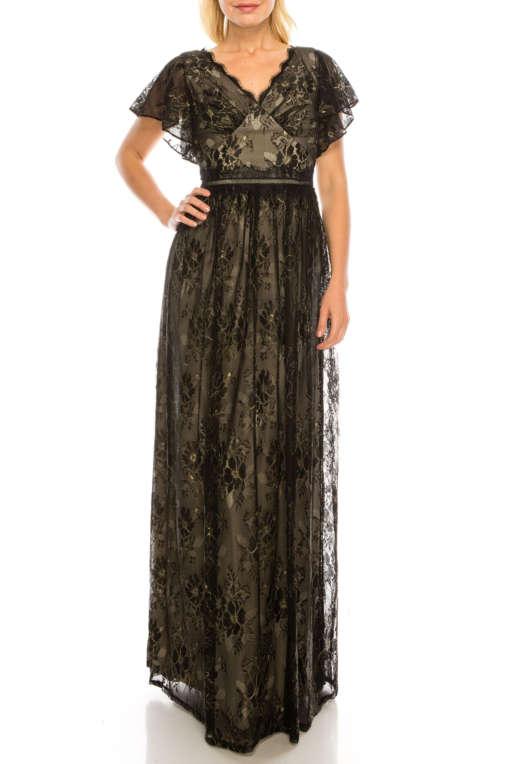 Adrianna Papell AP1E201287 Long Formal Organza Dress main image 0