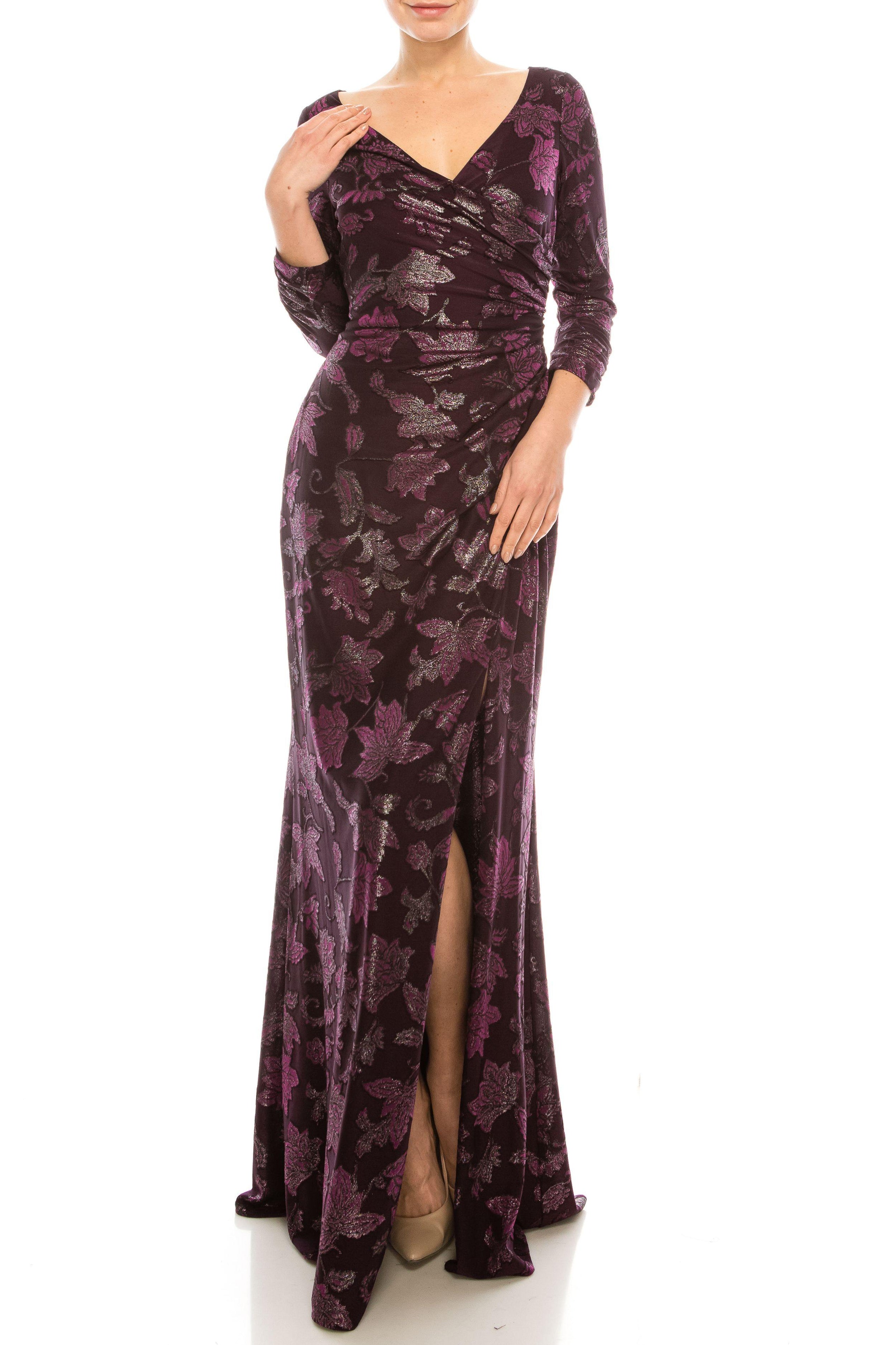 Adrianna Papell Long Formal Sheath Dress AP1E206702 - The Dress Outlet