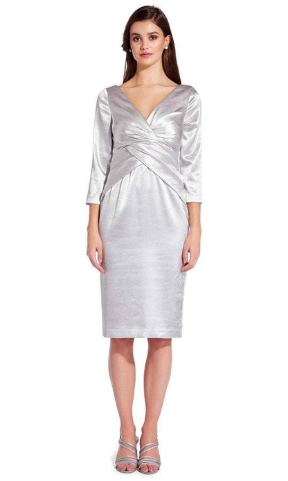 Adrianna Papell Short 3/4 Sleeve Dress AP1E205746 - The Dress Outlet