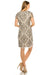Adrianna Papell Short Beaded Mesh Dress AP1E202291 - The Dress Outlet