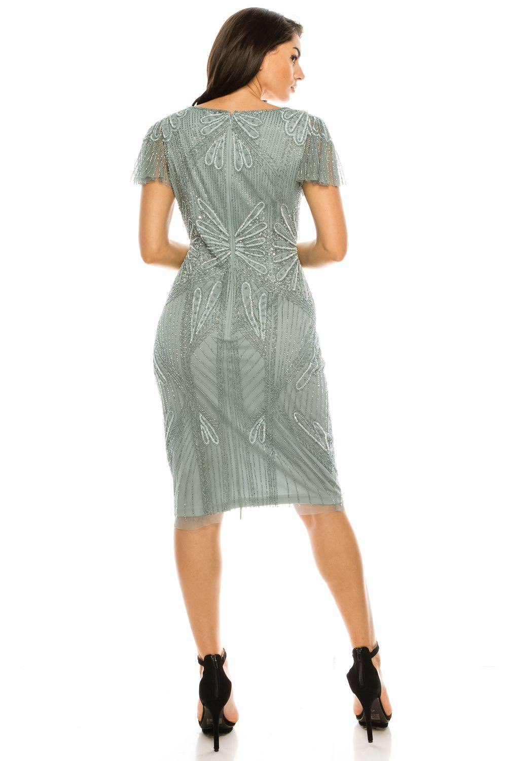 Adrianna Papell  Short Plus Size Dress AP1E205798W - The Dress Outlet