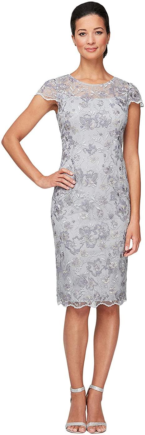 Alex Evenings Cap Sleeve Short Dress 81171141 - The Dress Outlet