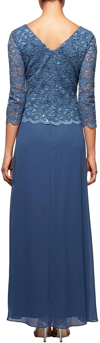 Alex Evenings Formal Long Mother of the Bride Dress 212655 - The Dress Outlet