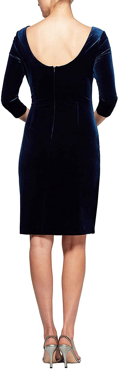 Alex Evenings AE1915265 Formal Short Velvet Dress