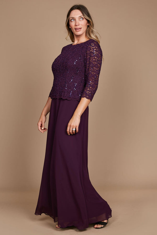 Alex Evenings AE412318 Long Formal Dress