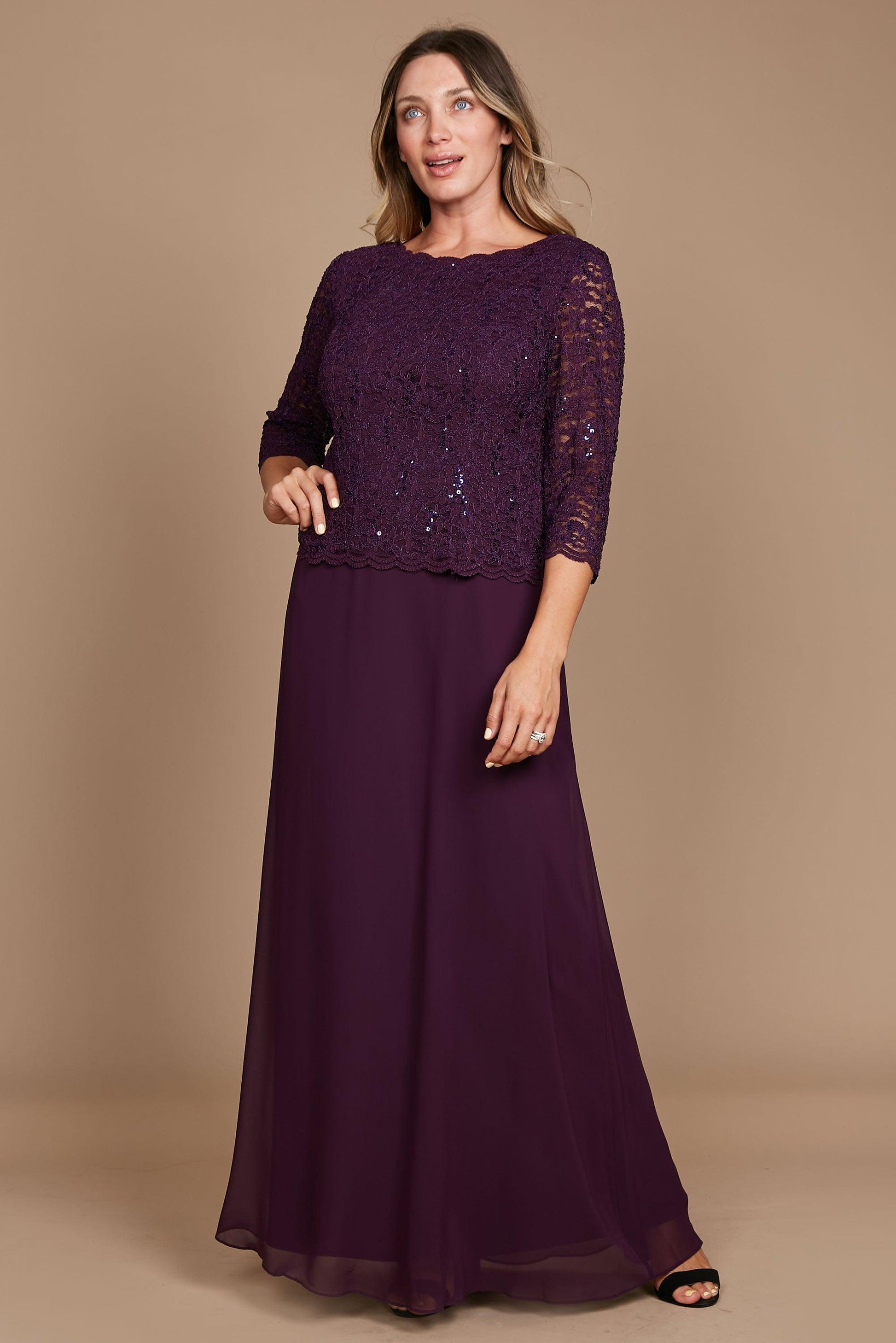 Alex Evenings AE412318 Long Formal Dress