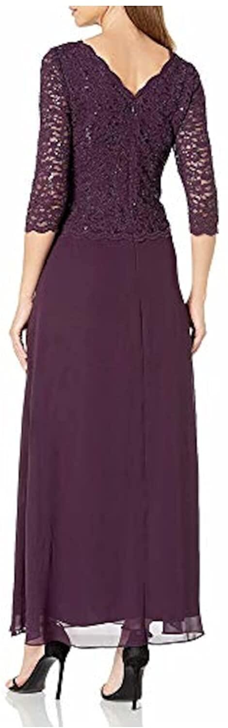 Alex Evenings AE82122343P Long Formal Dress