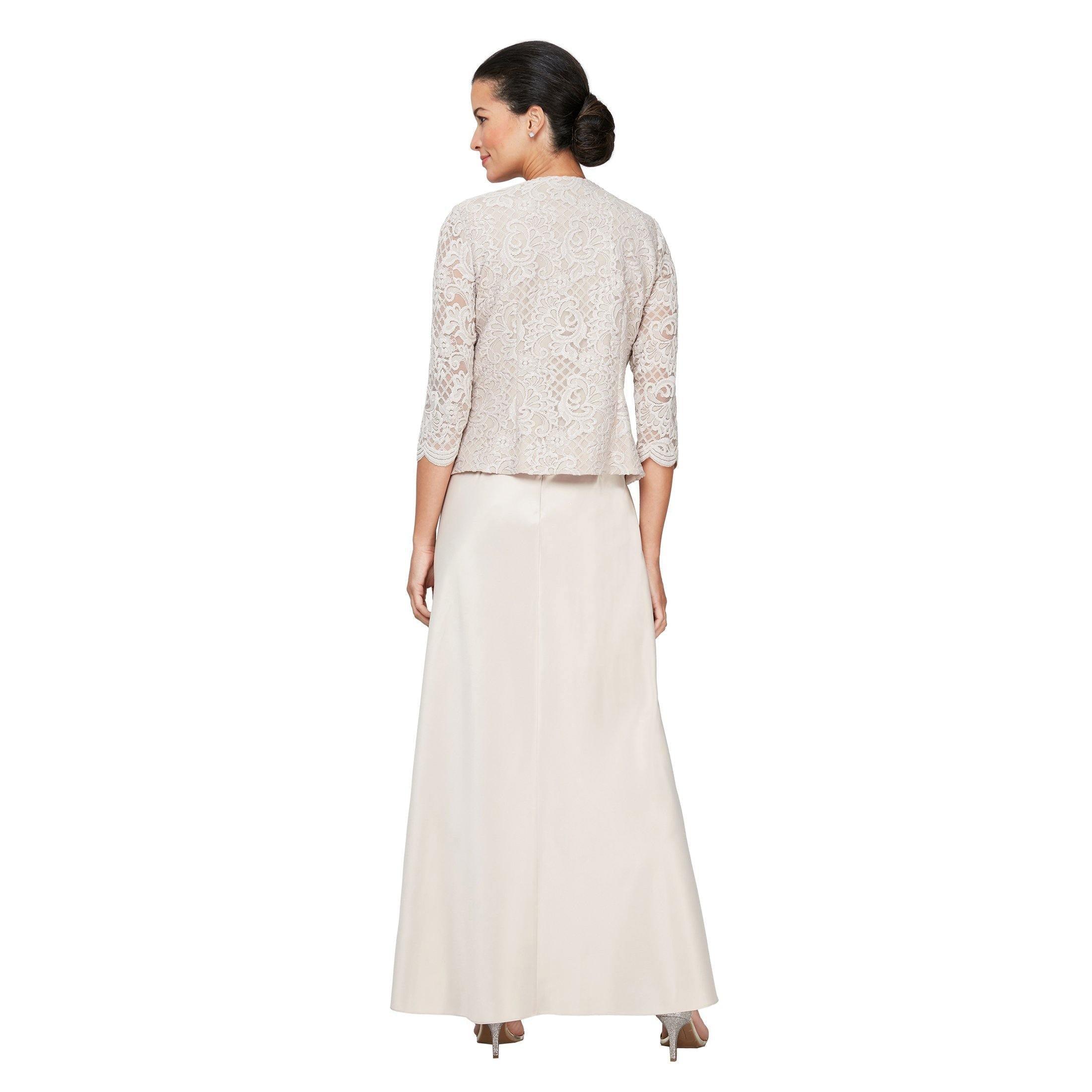 Alex Evenings Long Formal Jacket Dress 81122326 - The Dress Outlet