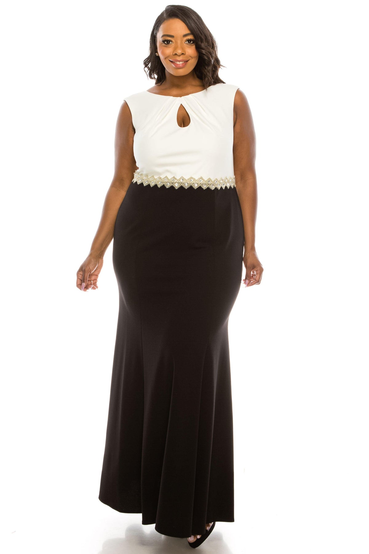 green emerald velvet dress Alex Evenings Women's Plus Size Long Cold Shoulder Dress with Ruched Skirt,  Black, 14W at Amazon Women's Clothing store main image 1