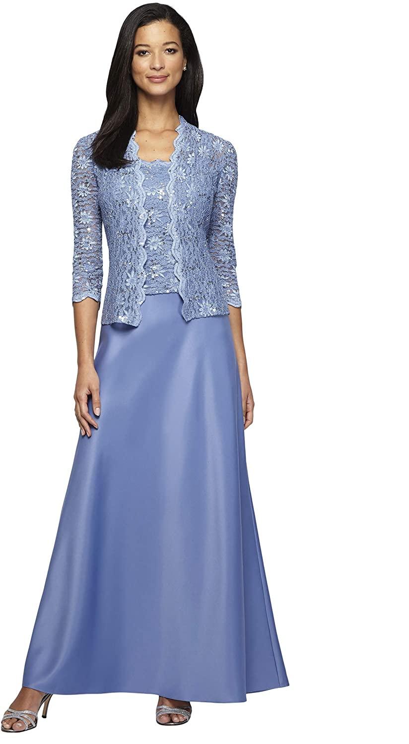 Alex Evenings Long Mother of the Bride Dress 1121198 - The Dress Outlet