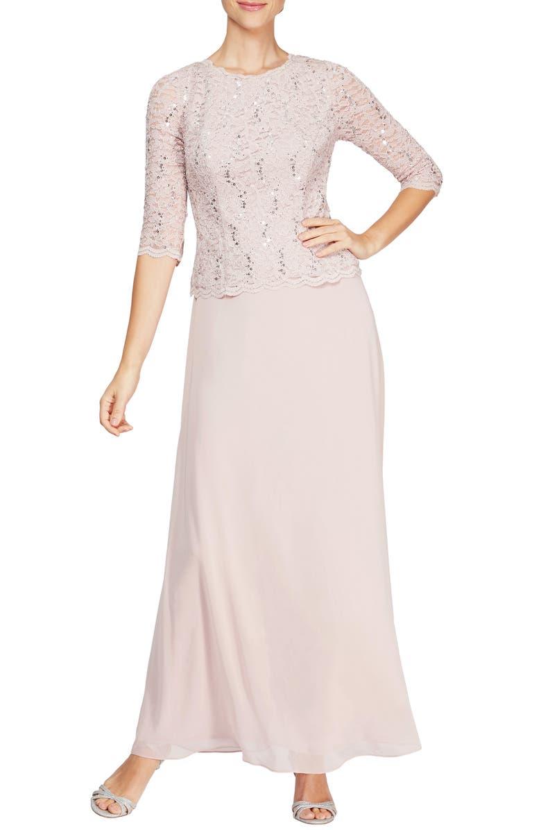 Alex Evenings AE112318 Long Mother of the Bride Dress