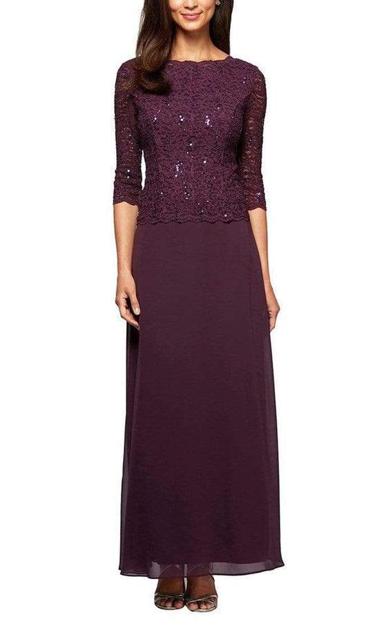 Alex Evenings Long Mother of the Bride Dress 112318 - The Dress Outlet