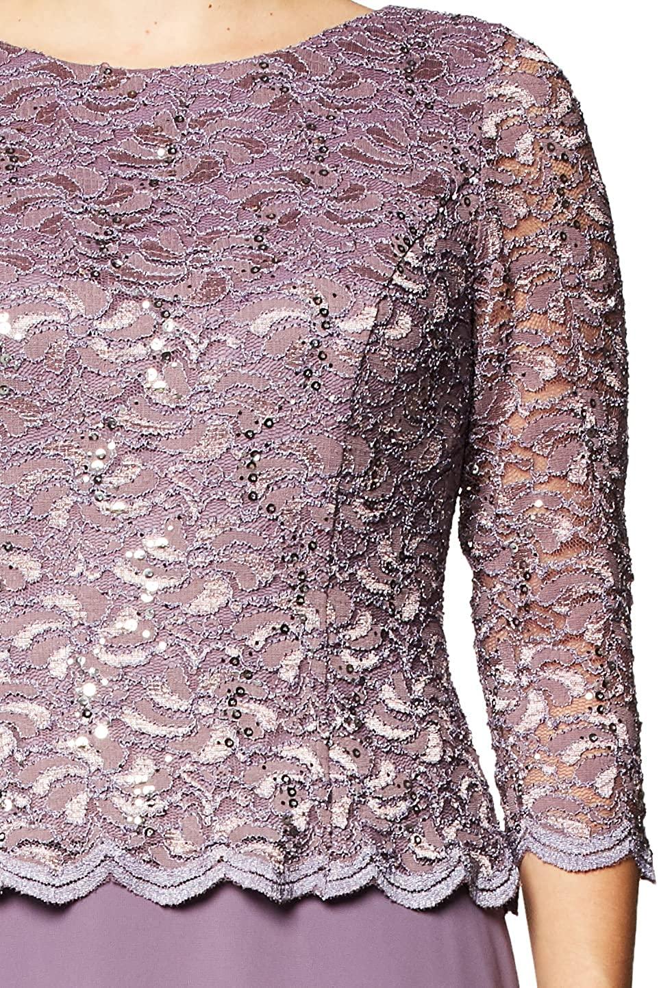 Alex Evenings AE112655 Long Mother of the Bride Dress