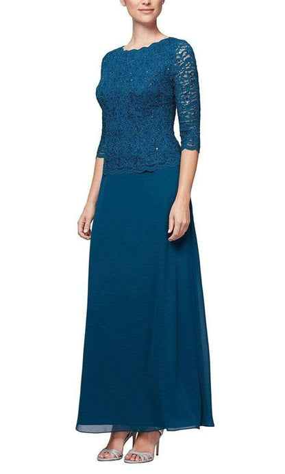 Alex Evenings Long Mother of the Bride Dress 212318 - The Dress Outlet