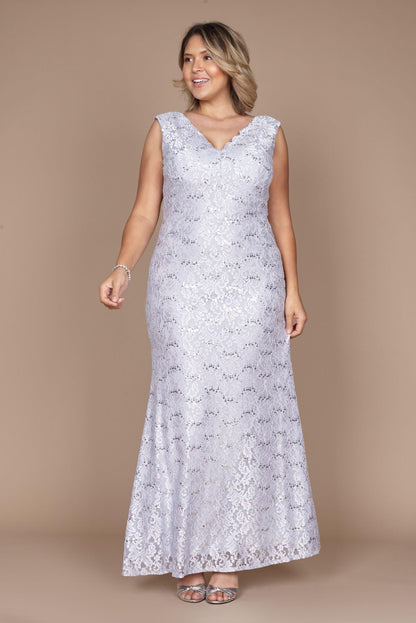Alex Evenings Long Mother of the Bride Dress 81122344 - The Dress Outlet