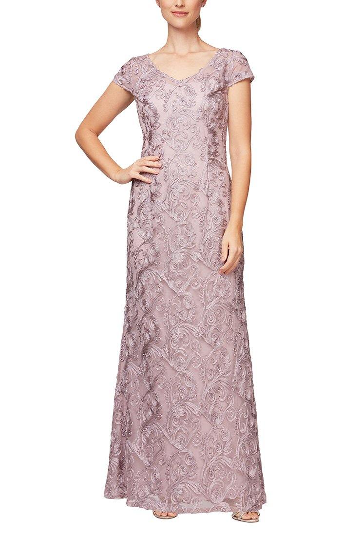 Alex Evenings Long Mother of the Bride Dress 81171025 - The Dress Outlet