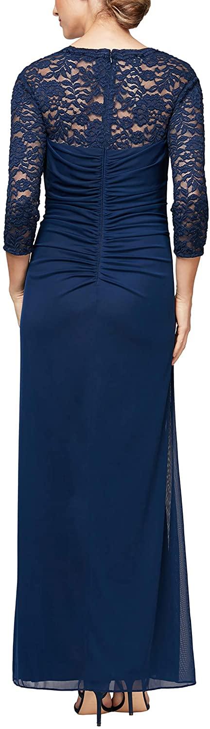 Alex Evenings Long Mother of the Bride Dress 82122363 - The Dress Outlet