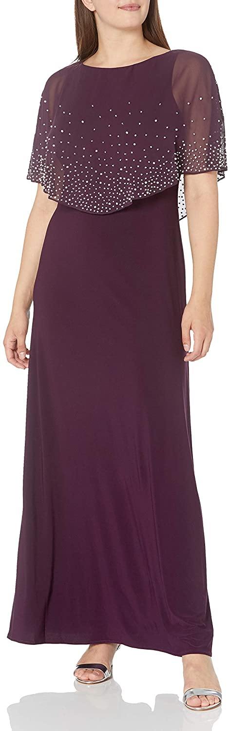Alex Evenings Long Mother of the Bride Dress 82351534 - The Dress Outlet