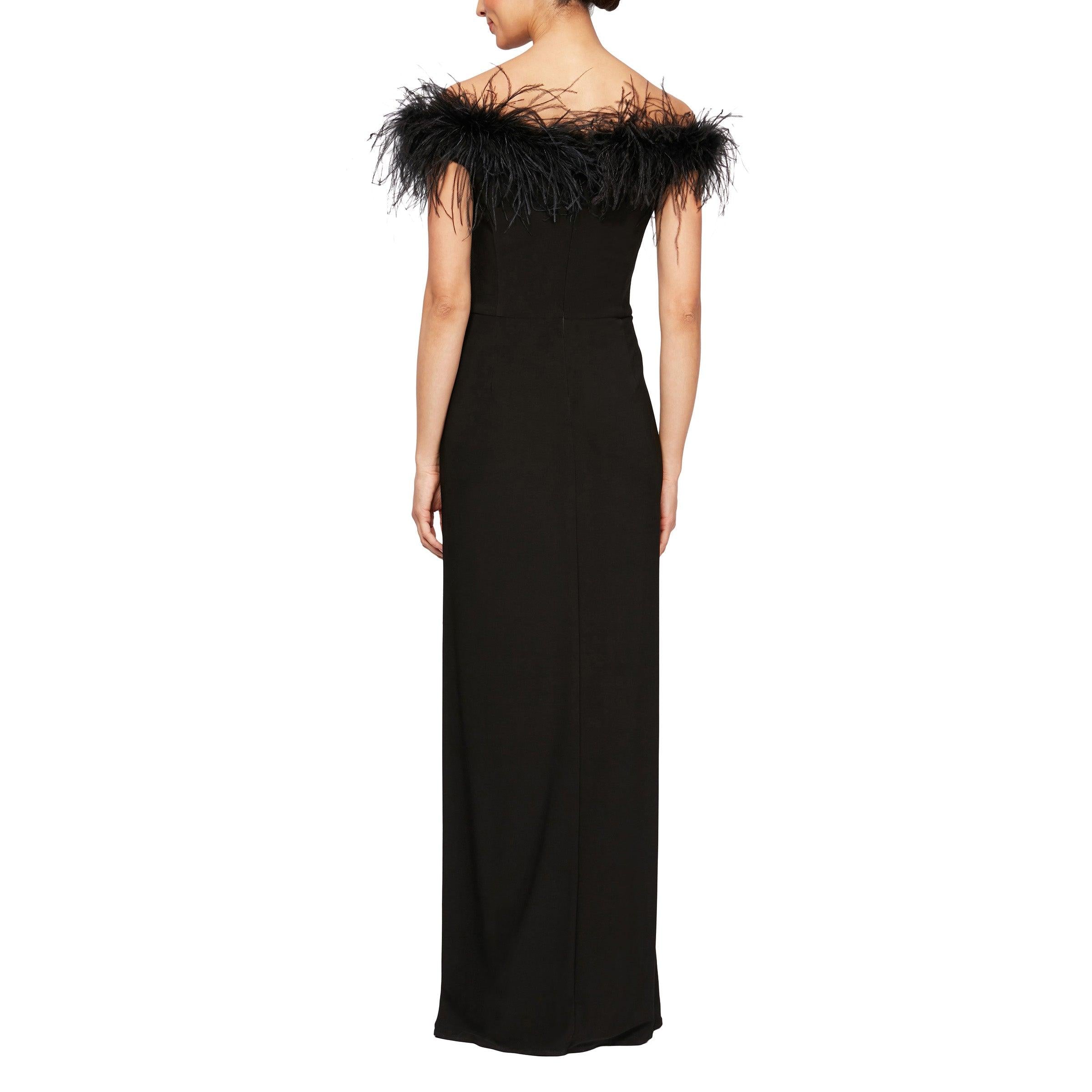 Alex Evenings Long Off Shoulder Formal Dress 81351465 - The Dress Outlet