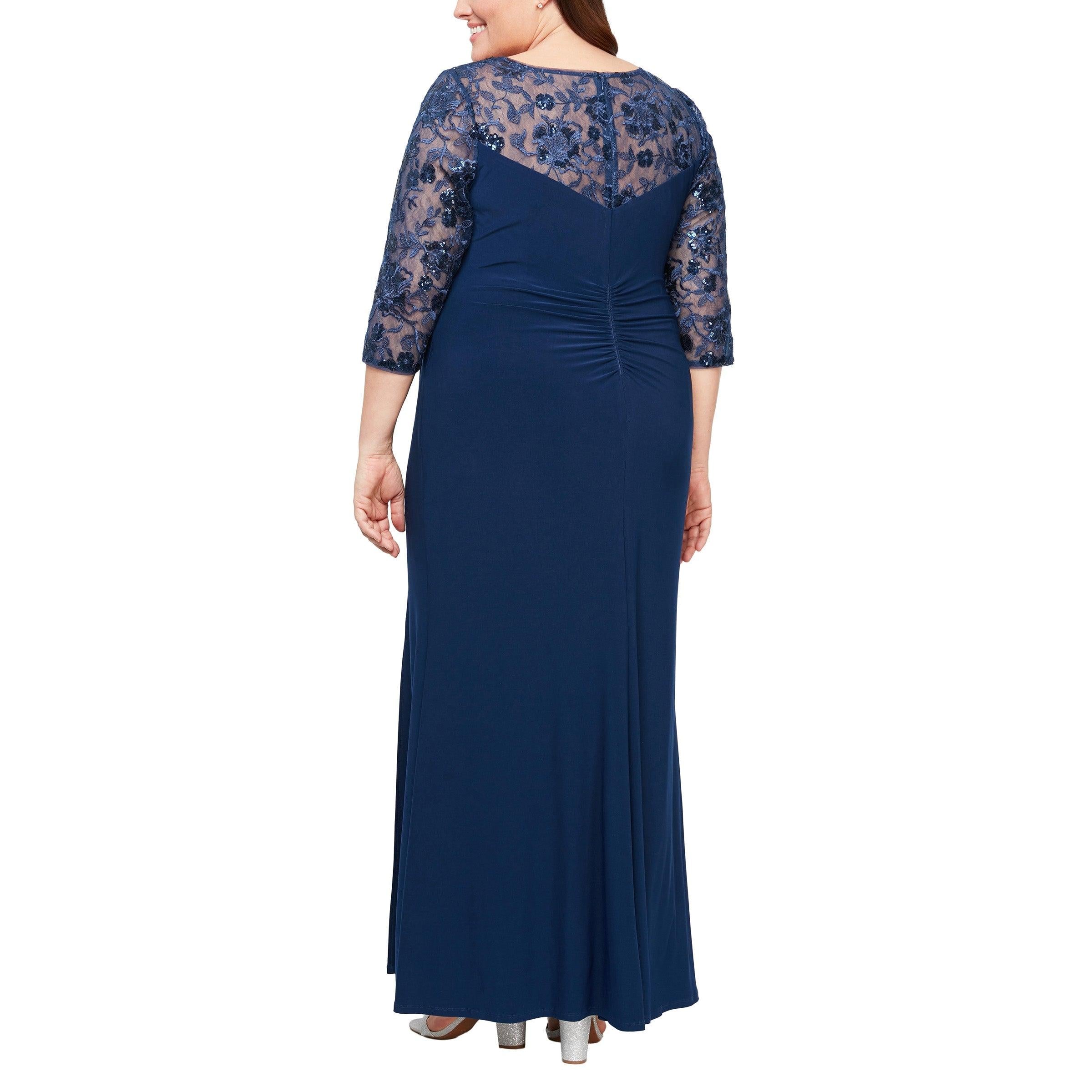 Alex Evenings Long Plus Size Formal Dress 84351605 - The Dress Outlet