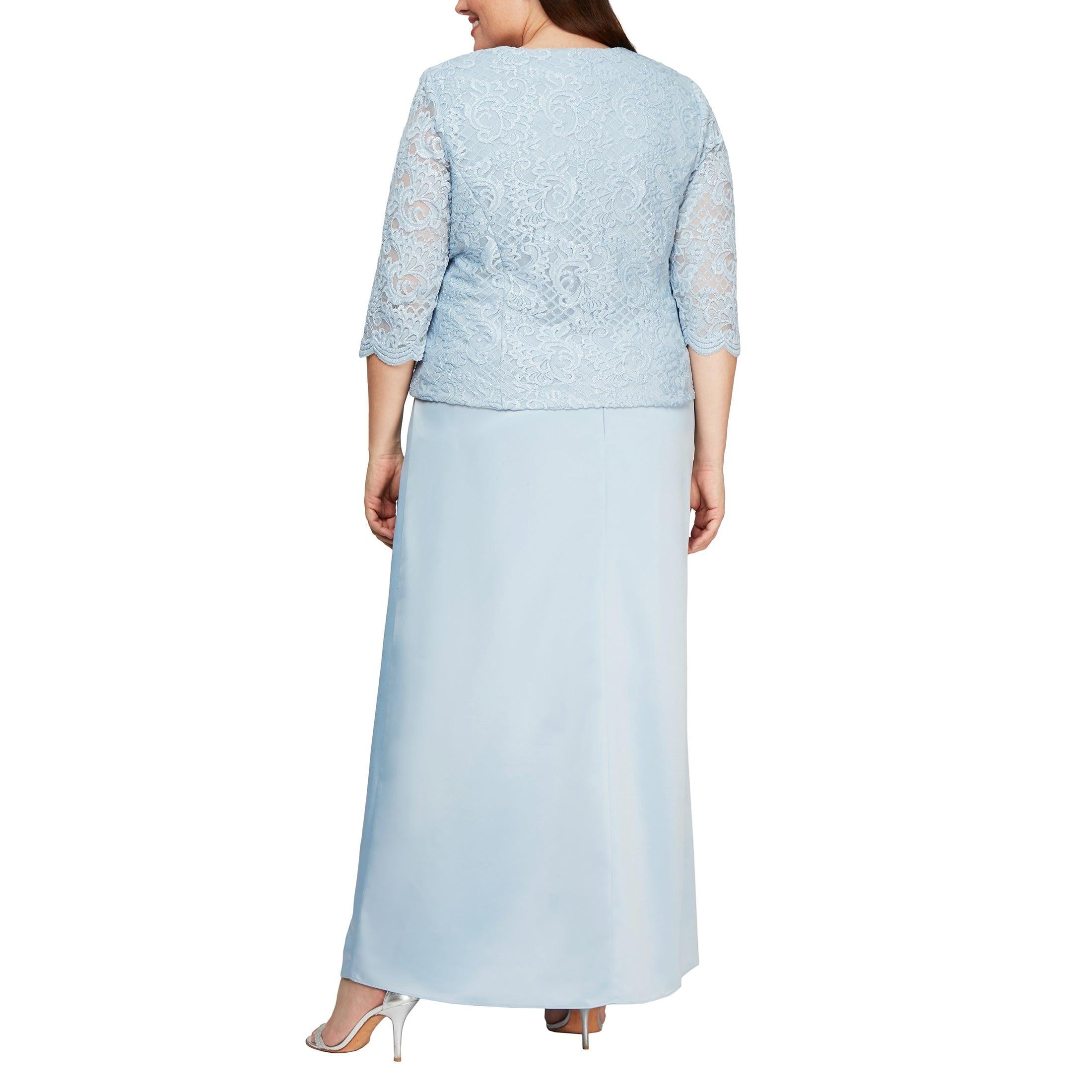 Alex Evenings AE84122326 Long Plus Size Jacket Dress Alex Evenings AE84122326 Long Plus Size Jacket Dress