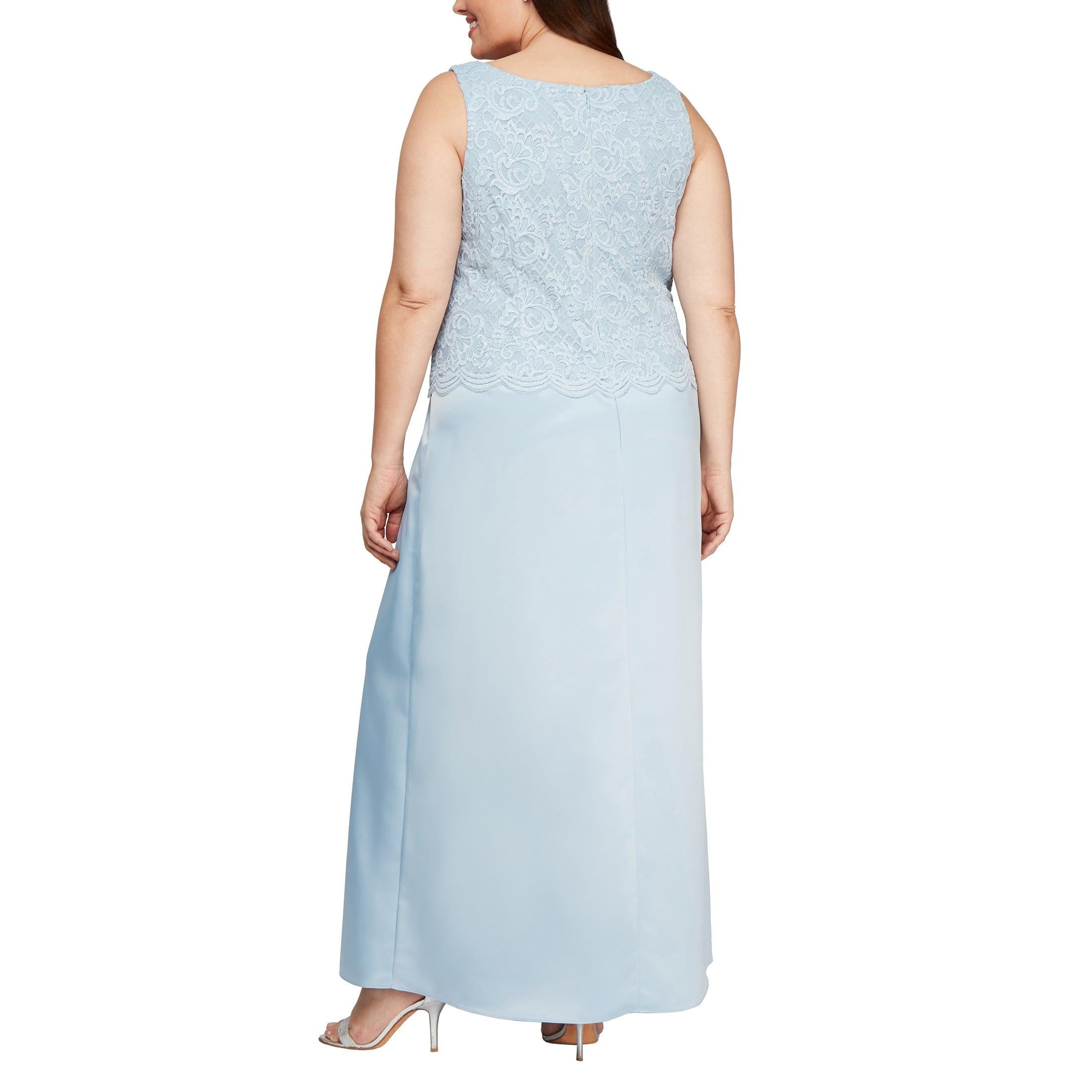 Alex Evenings AE84122326 Long Plus Size Jacket Dress