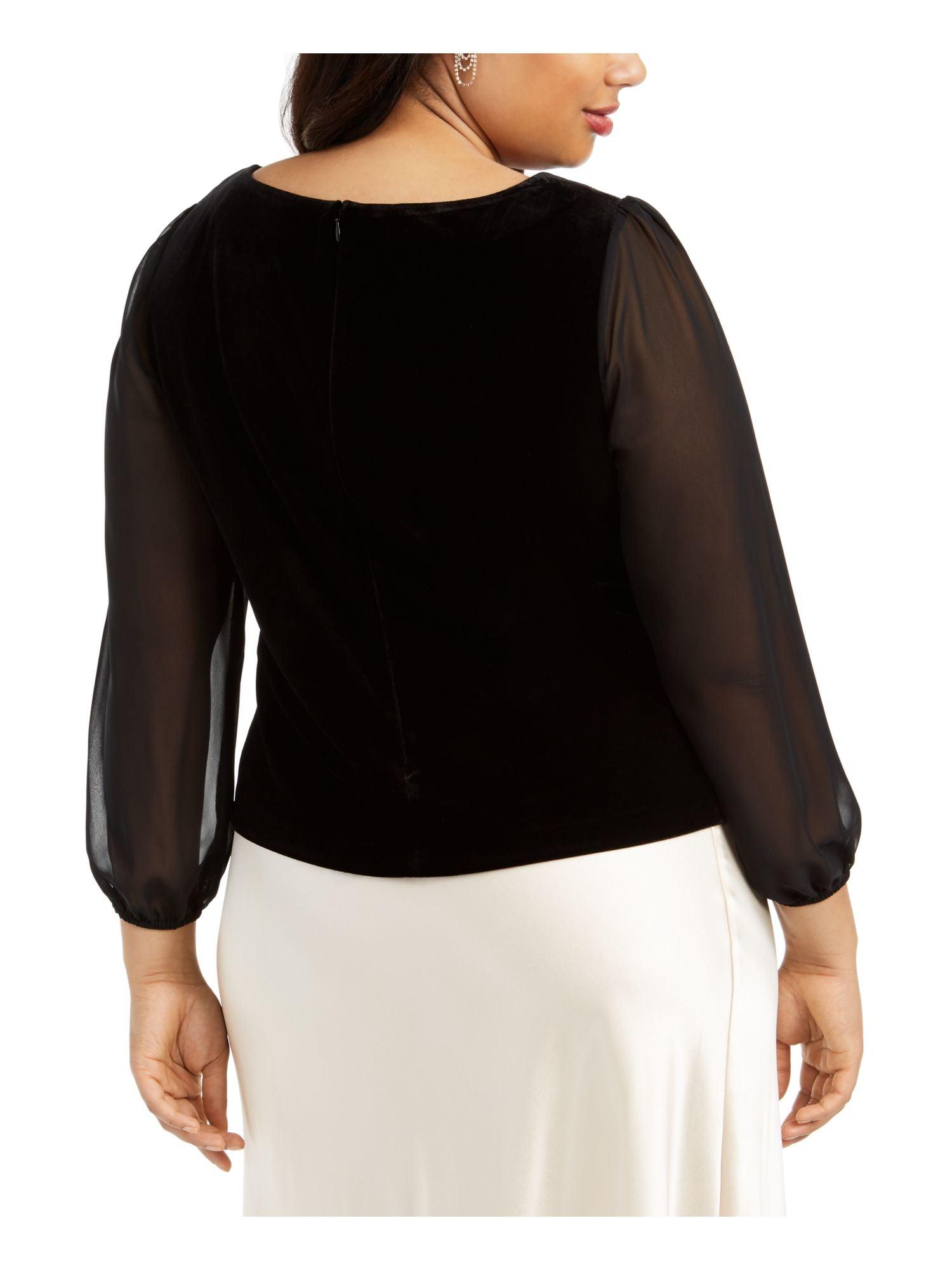 Alex Evenings Long Sleeve Blouse 8491823 - The Dress Outlet