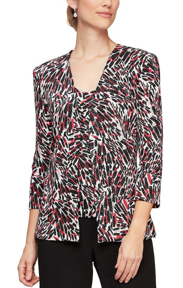 Alex Evenings AE83211546 Long Sleeve Twinset