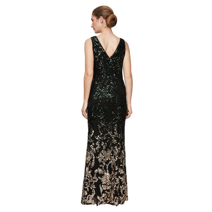 Alex Evenings Long Sleeveless Formal Dress 8196709 - The Dress Outlet