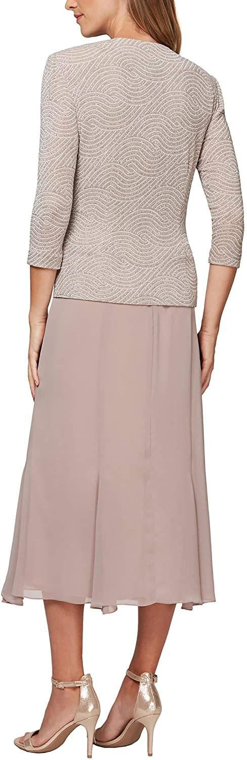 Alex Evenings Mother of the Bride Dress 8127546 - The Dress Outlet