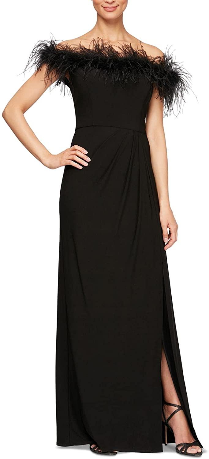 Alex Evenings AE82351465 Off Shoulder Long Dress