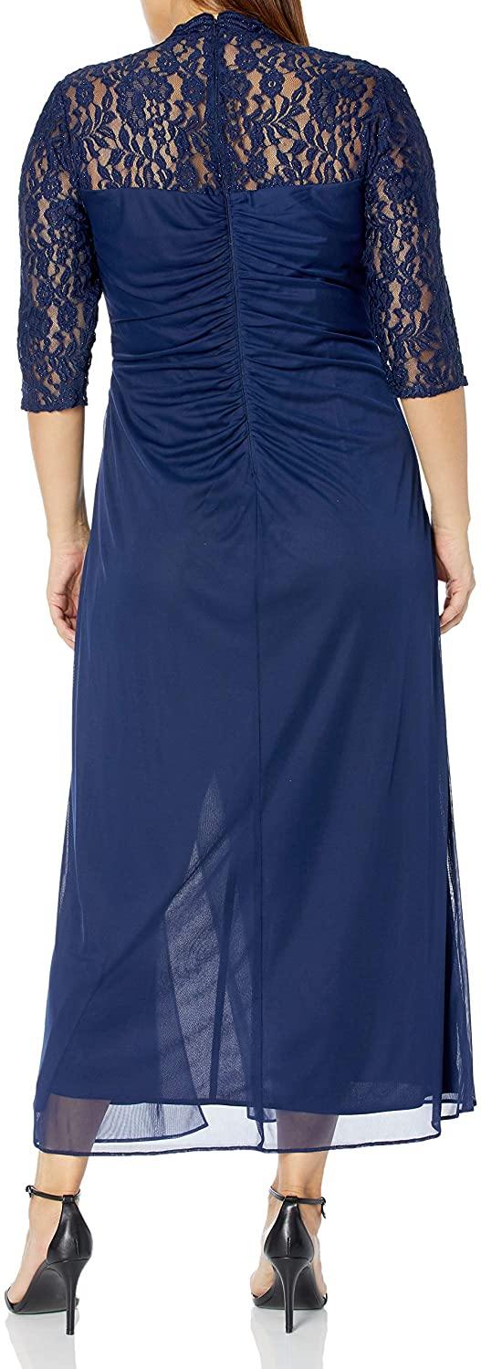 Alex Evenings Plus Size Long Formal Dress 84122363 - The Dress Outlet