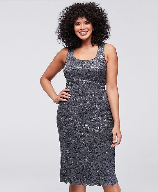 Alex Evenings Plus Size Short Formal Dress 4121902 - The Dress Outlet