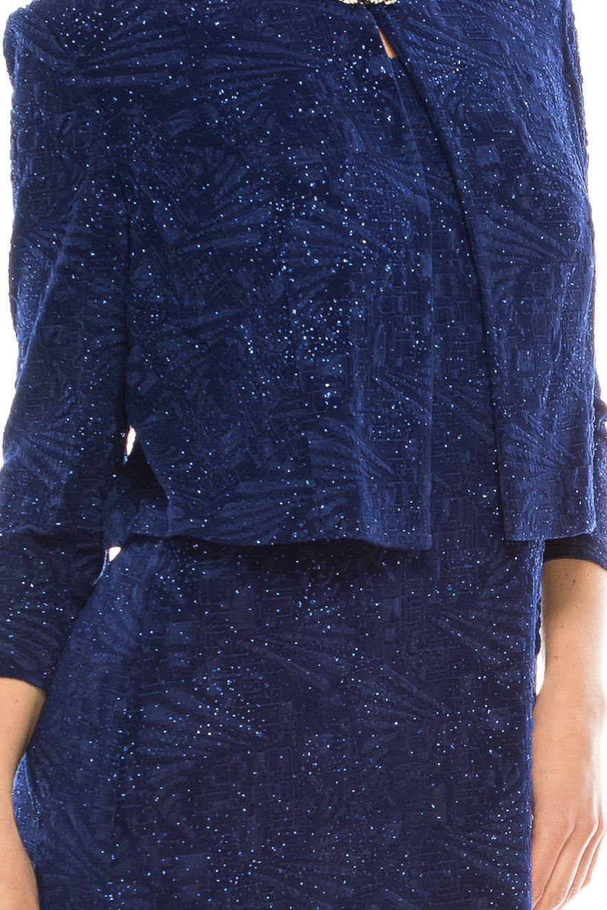 Alex Evenings 8125903 Short Metallic Jacket Dress