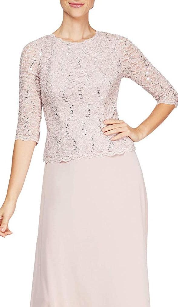 Alex Evenings Short Mother of the Bride Dress 4121796 - The Dress Outlet