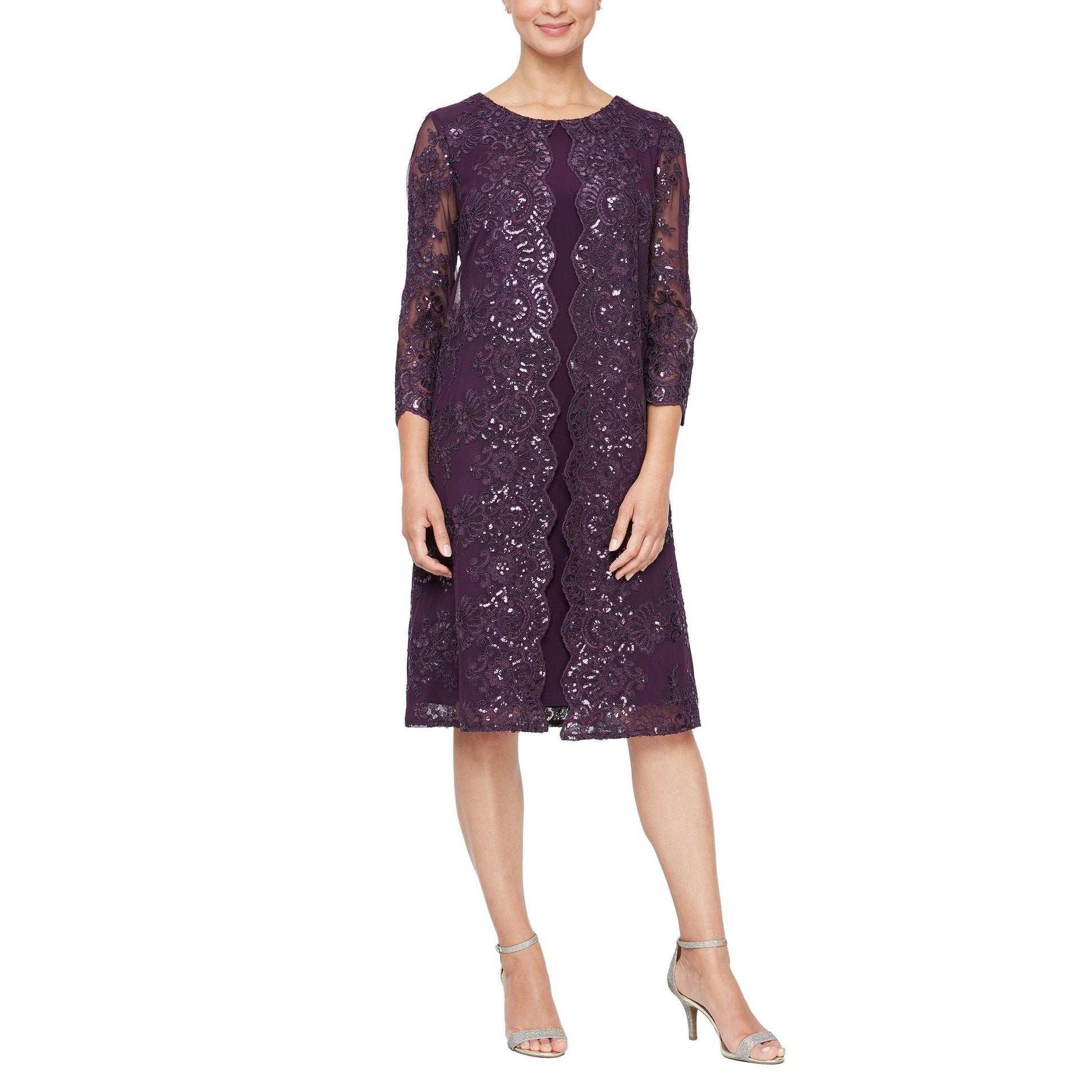 Alex Evenings Short Mother of the Bride Dress 811712226 - The Dress Outlet