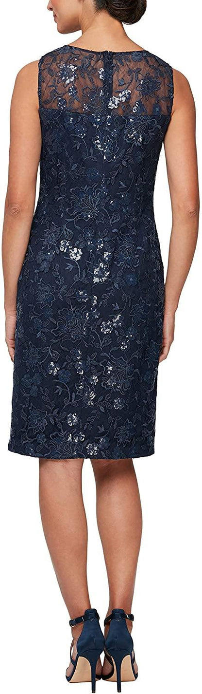 Alex Evenings Short Mother of the Bride Dress 82171013 - The Dress Outlet