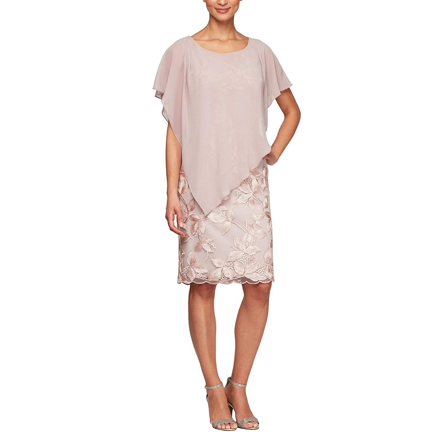 Alex Evenings Short Mother of the Bride Dress - The Dress Outlet