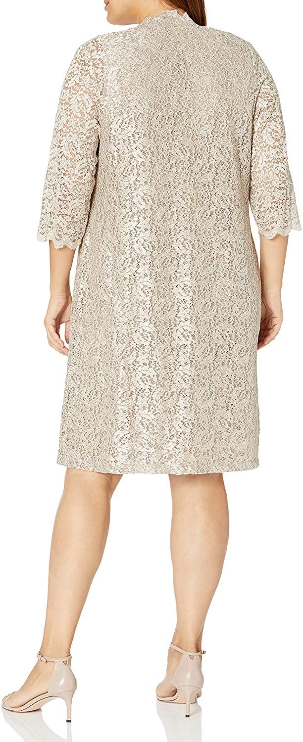 Alex Evenings Short Mother of the Bride Dress - The Dress Outlet
