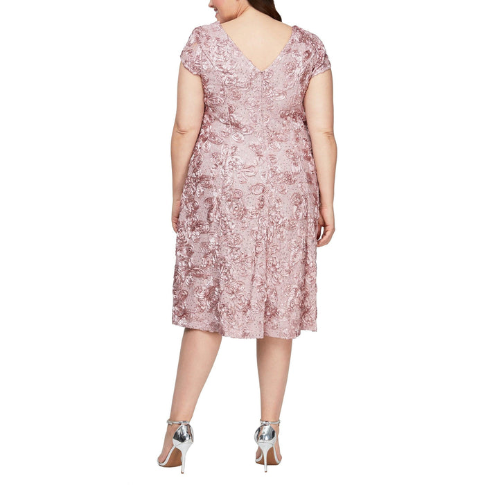 Alex Evenings Short Plus Size Lace Dress 4121570 - The Dress Outlet
