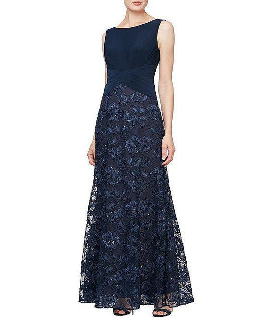 Alex Evenings Sleeveless Long Formal Dress 82171030 - The Dress Outlet