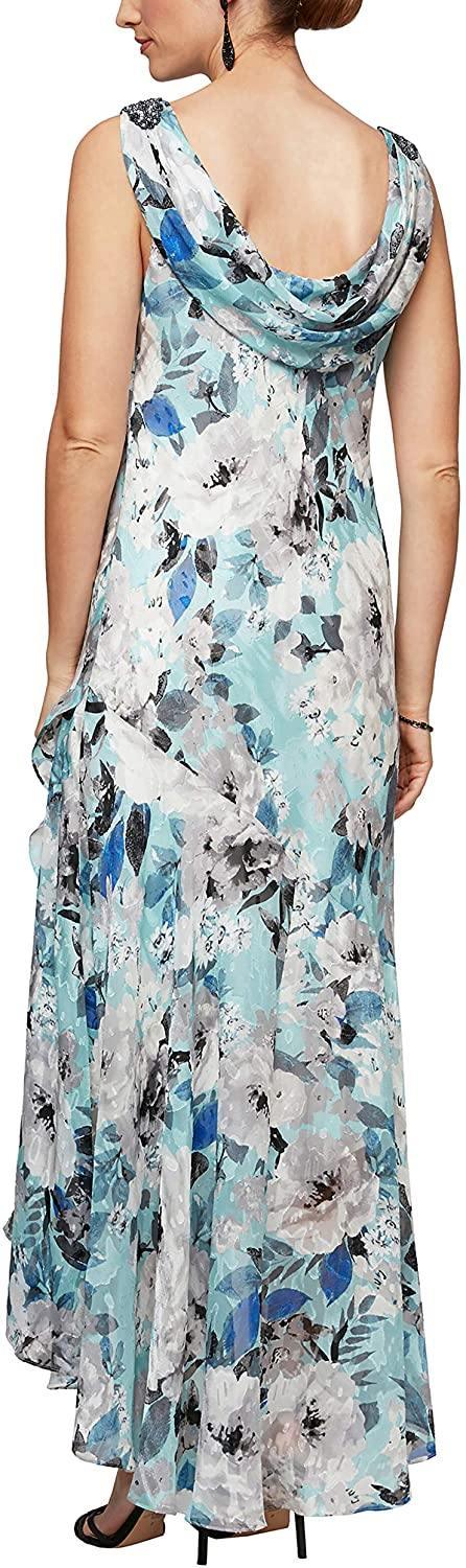 Alex Evenings Sleeveless Printed Formal Dress 8175848 - The Dress Outlet