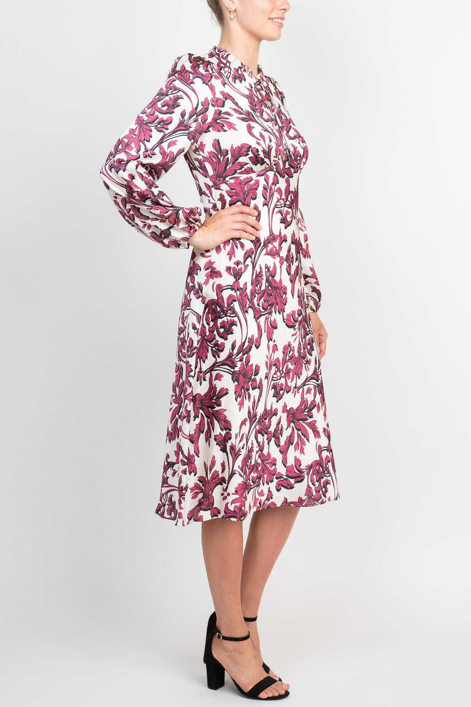 Adrianna Papell AP1D104268 Long Sleeve Empire Waist Formal Dress