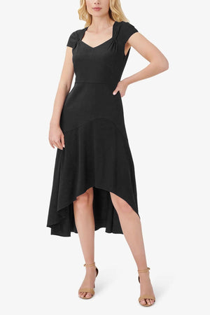 Latest Asymmetric Hem Fit & Flare Dresses For Ladies