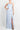 Formal Dresses Sleeveless Slit Front Gathered Formal Metallic Crepe Dress SKY BLUE