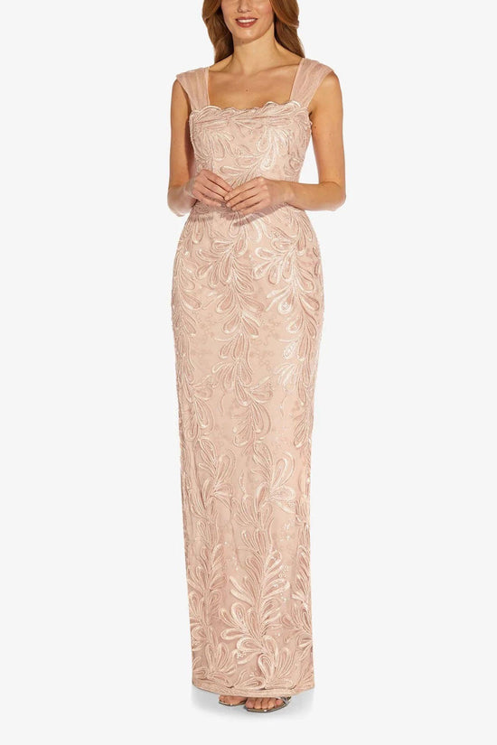 BLUSH Adrianna Papell AP1E209623 Long Sleeveless Formal Dress for $189. ...