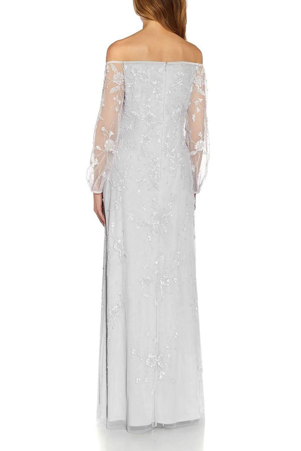 Formal Dresses Long Off Shoulder Formal Dress IVORY BISCOTTI