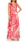 Formal Dresses Cap Sleeve Lonng Formal Dress PINK MULTI