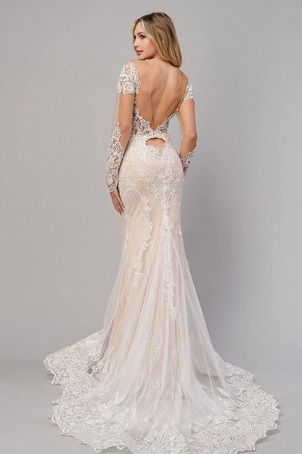 Bohemian Long Mermaid Bridal Dress - The Dress Outlet